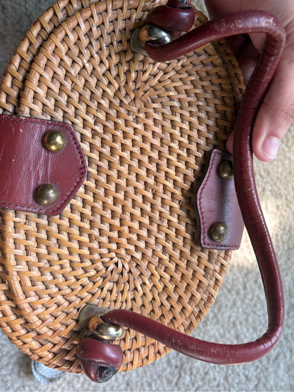 Vintage 60s/70s Etienne Aigner Handmade Wicker Basket Bag - Picture 14 of 14